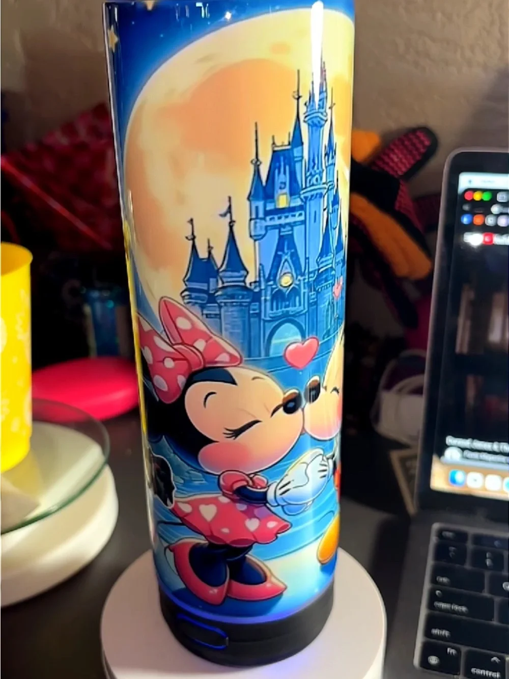 Minnie & Mickey mouse custom speaker tumbler